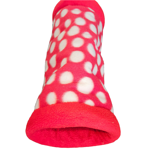 Tunnel Extra Long- Polar Fleece (Red Spots)