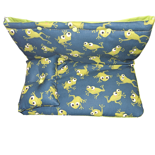 Day Bed Cover + Pillow Cotton (Frogs)